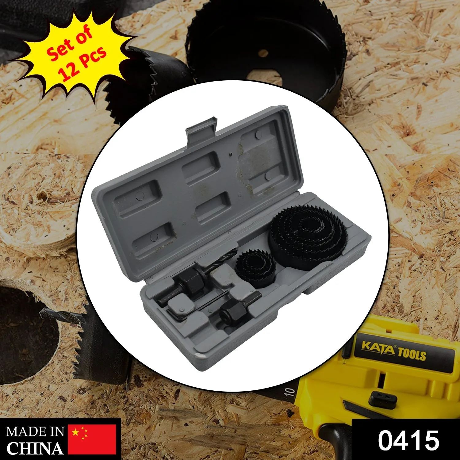 0415 -12 pcs 19-64mm Hole Saw Kit