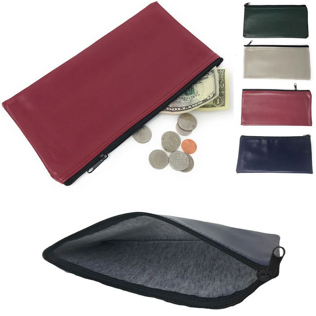 100 Lot Bank Deposit Money Cash Coins Credit Cards Bag Pouch Purse Wholesale