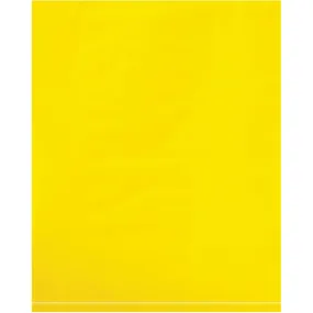 12 x 15" - 2 Mil Yellow Flat Poly Bags