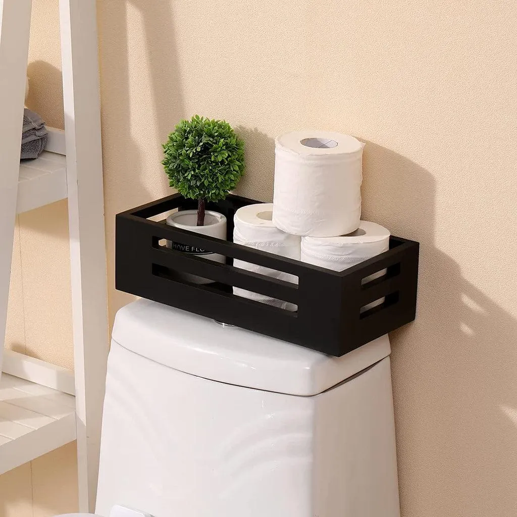 2 Pack White Bathroom Decor Box for Toilet Paper storage