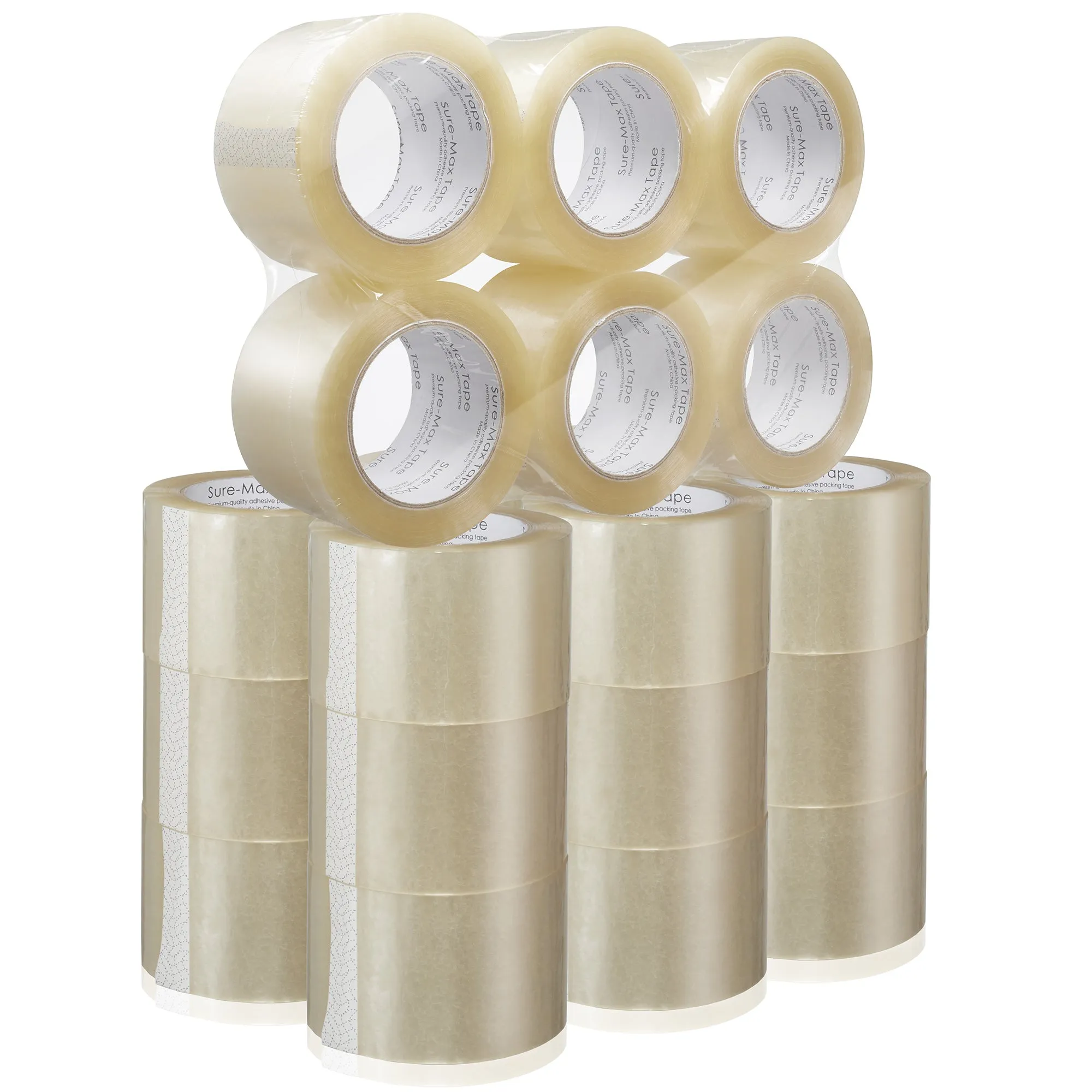 24-Rolls Extra-Wide Packing Tape (3" x 110 yard/330' each) - Clear