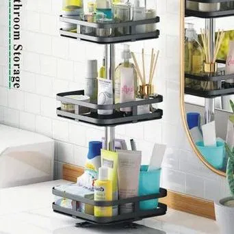 3 LAYER 360Â° ROTATABLE METAL STORAGE ORGANIZER(SUQARE)