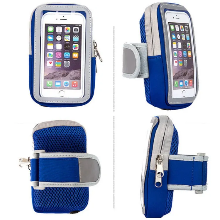 3 PCS Comfortable And Breathable Sports Arm Bag Mobile Phone Wrist Bag For 4-6.5 Inch Mobile Phone(Green)