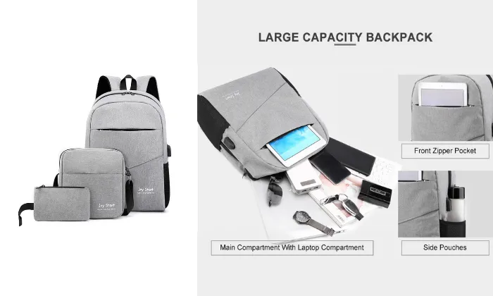 3 Piece Backpack Set