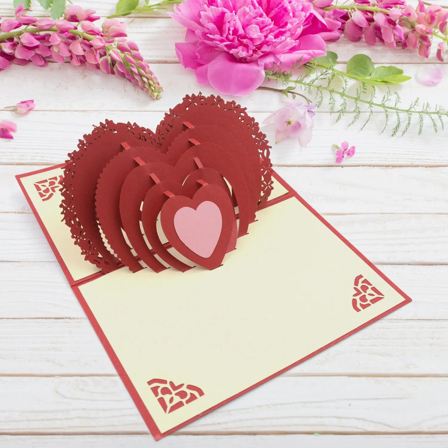 3D Paper Wish Card High Quality Paper Card All Design Card Good Wishing Card (All 3D Card Birthday, Christmas Card,  Cartoon Card, Love Heart Card) (1 Pc)