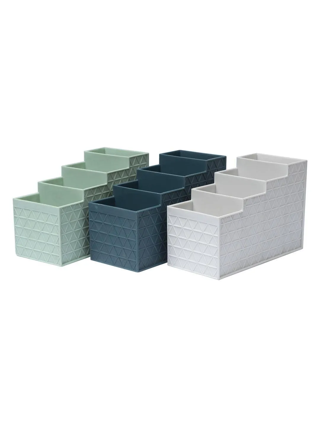 4 Compartment Desk Organizer, Assorted Colour