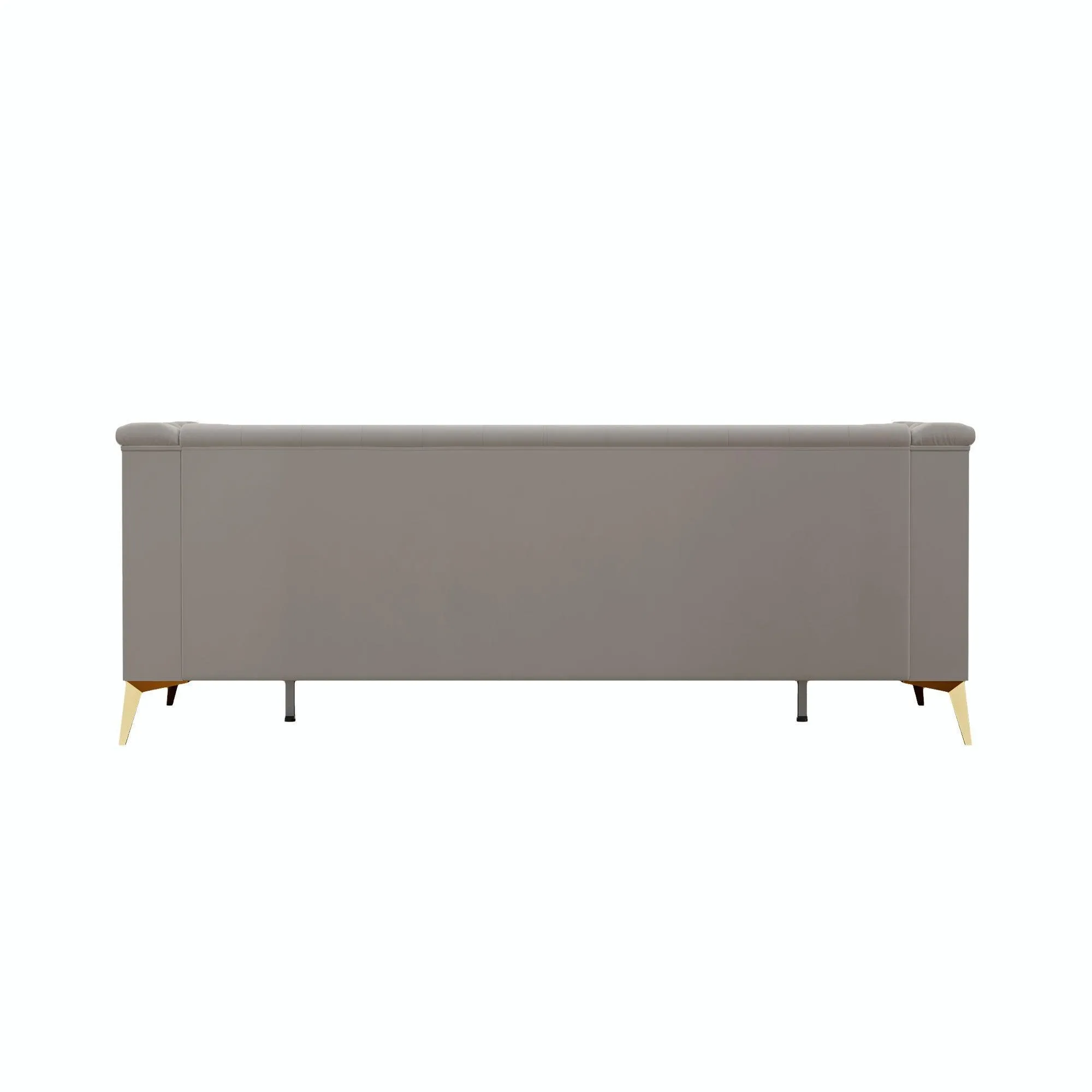 82.7" Modern Velvet Living Room Chesterfield Design Wide Sofa