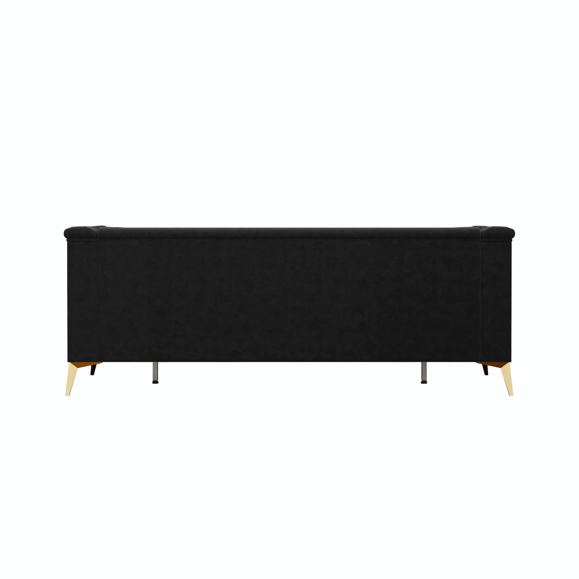 82.7" Modern Velvet Living Room Chesterfield Design Wide Sofa