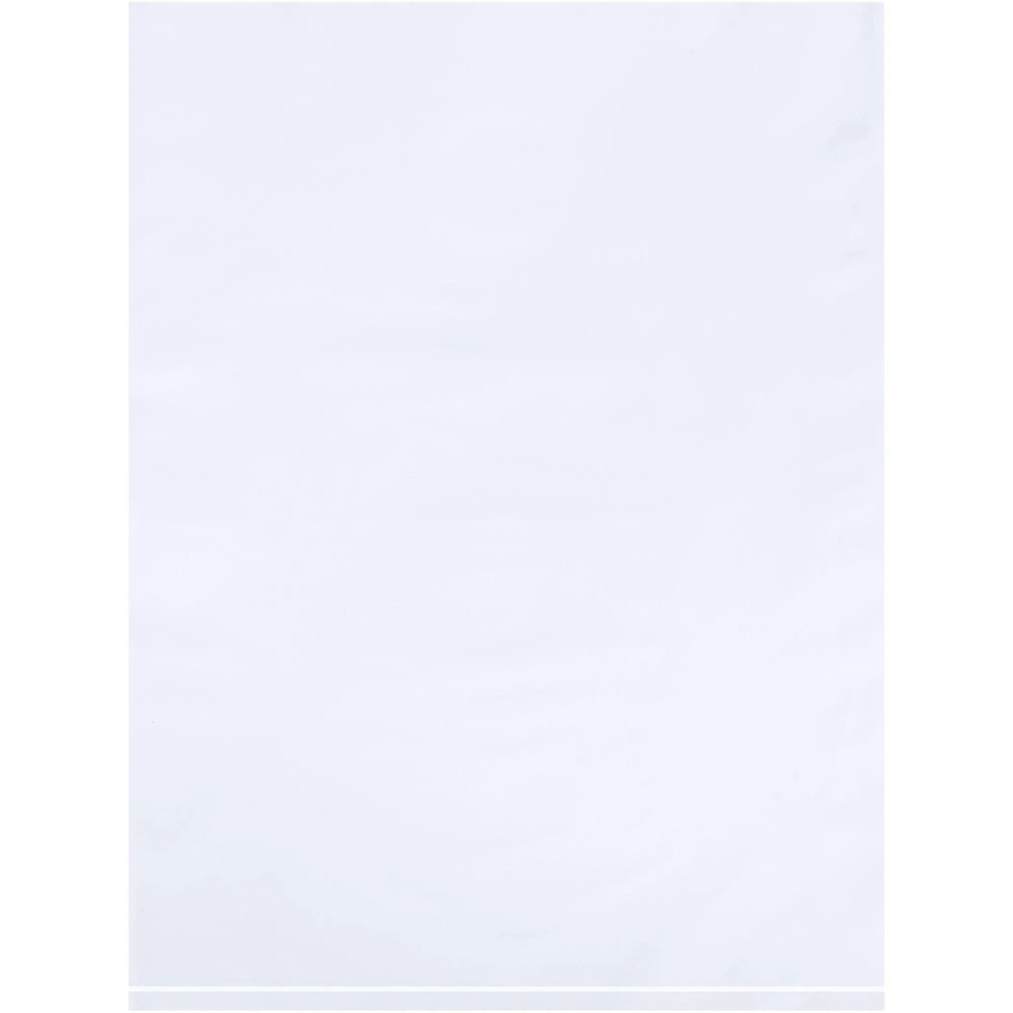 9 x 12" - 2 Mil White Flat Poly Bags