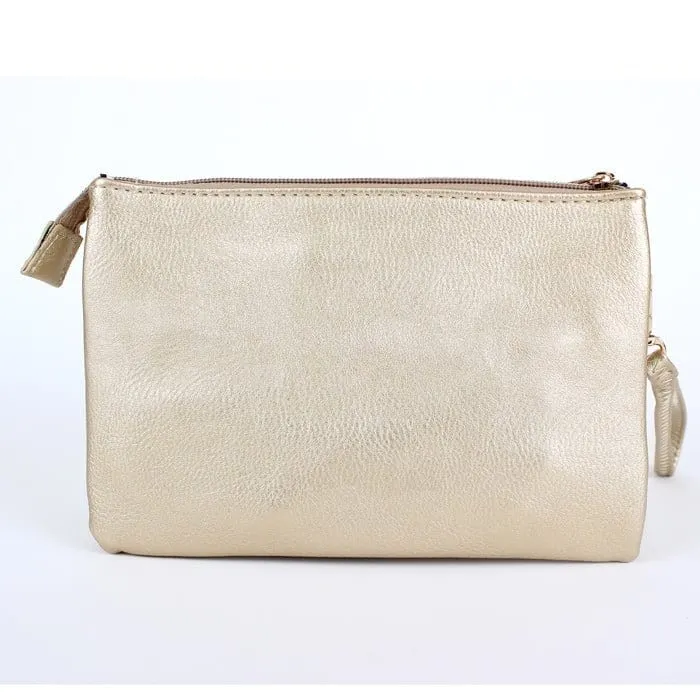 AD2583 Small Tasseled Zipper Fashion Crossbody/Wristlet