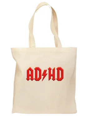 ADHD Lightning Bolt Rockstar Grocery Tote Bag