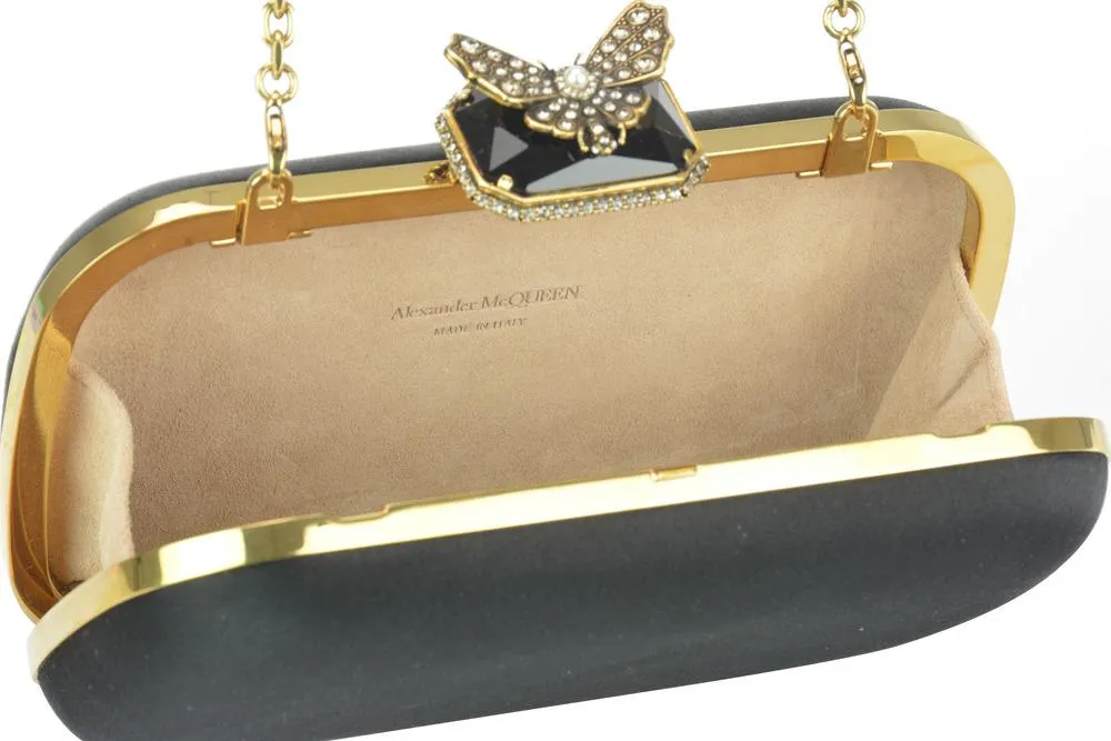 Alexander McQueen Butterfly Box Clutch Bag