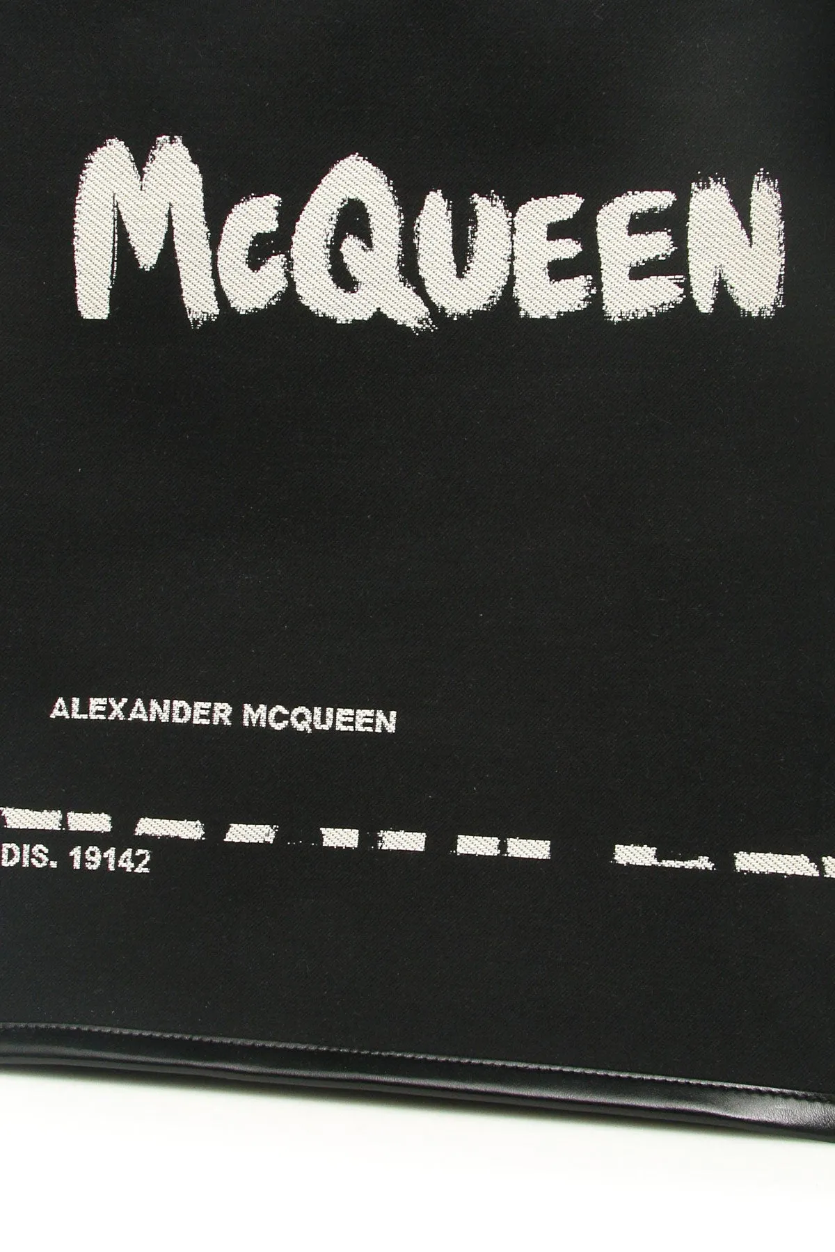 Alexander McQueen Graffiti Logo Tote Bag