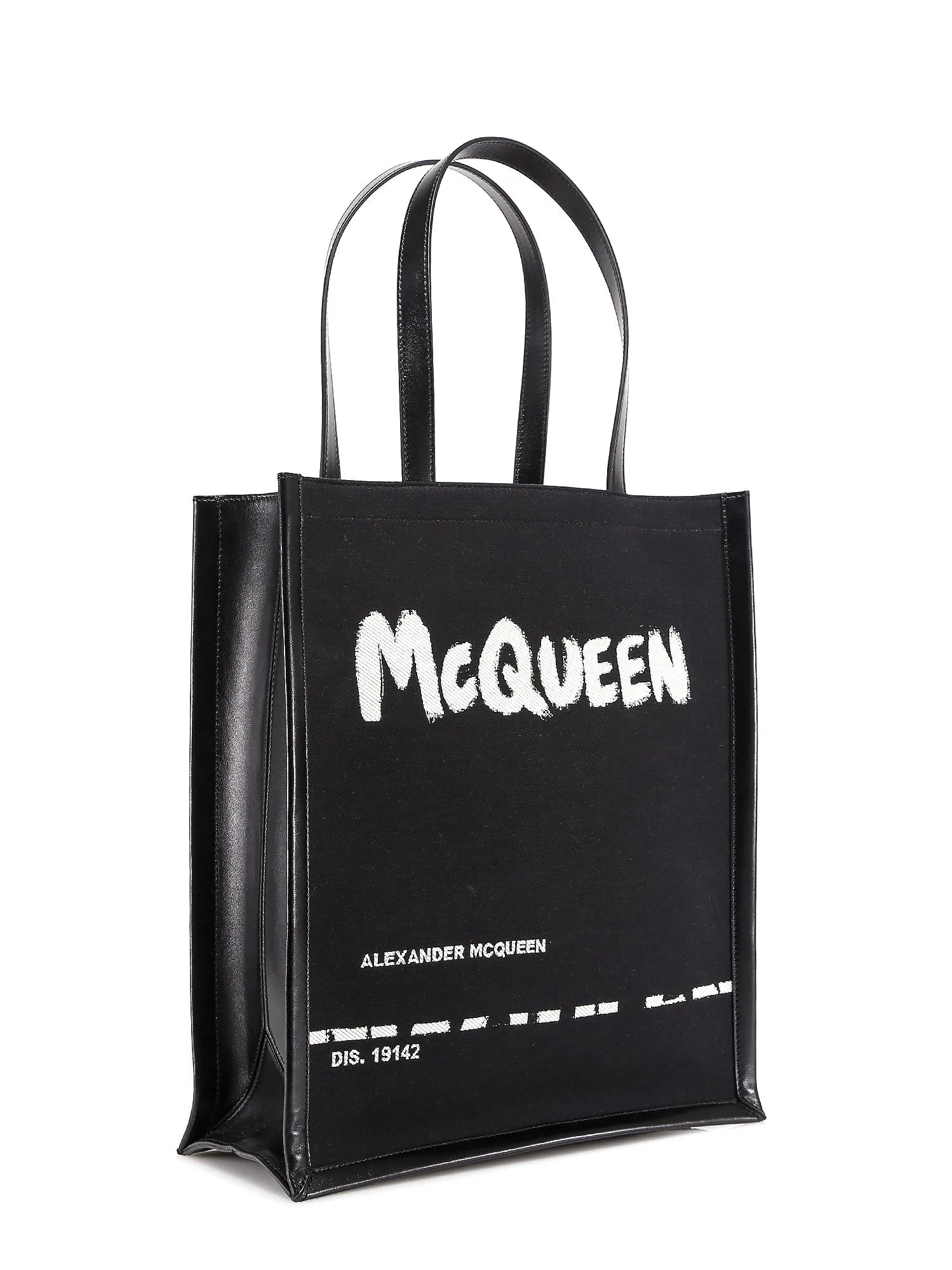 Alexander McQueen Graffiti Logo Tote Bag