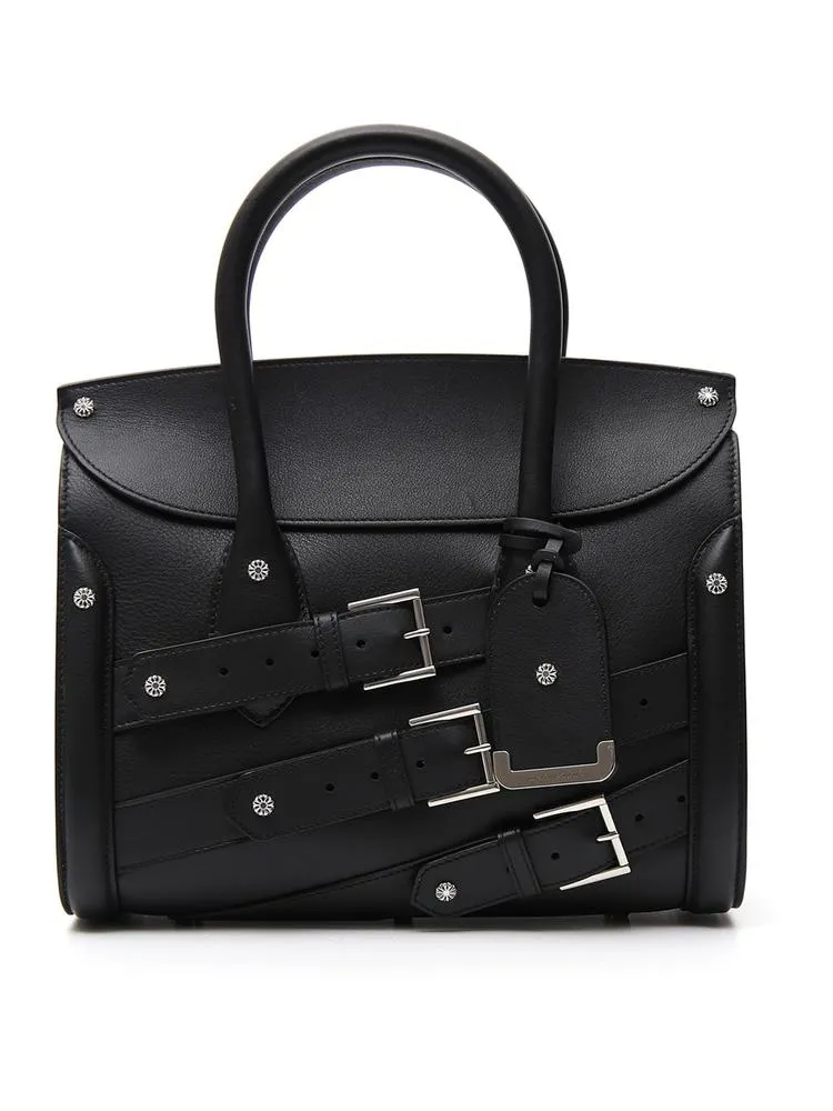 Alexander McQueen Leather Buckle Tote Bag