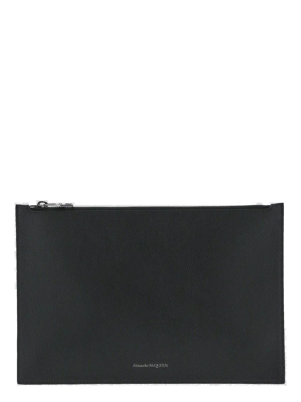 Alexander McQueen Logo Detailed Zip-Up Clutch Bag