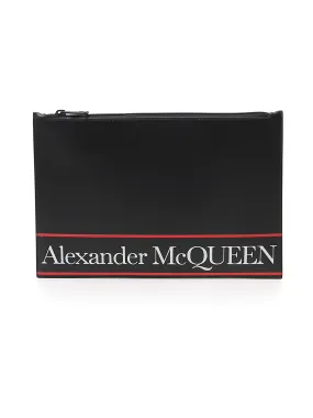 Alexander McQueen Logo Printed Clutch Bag