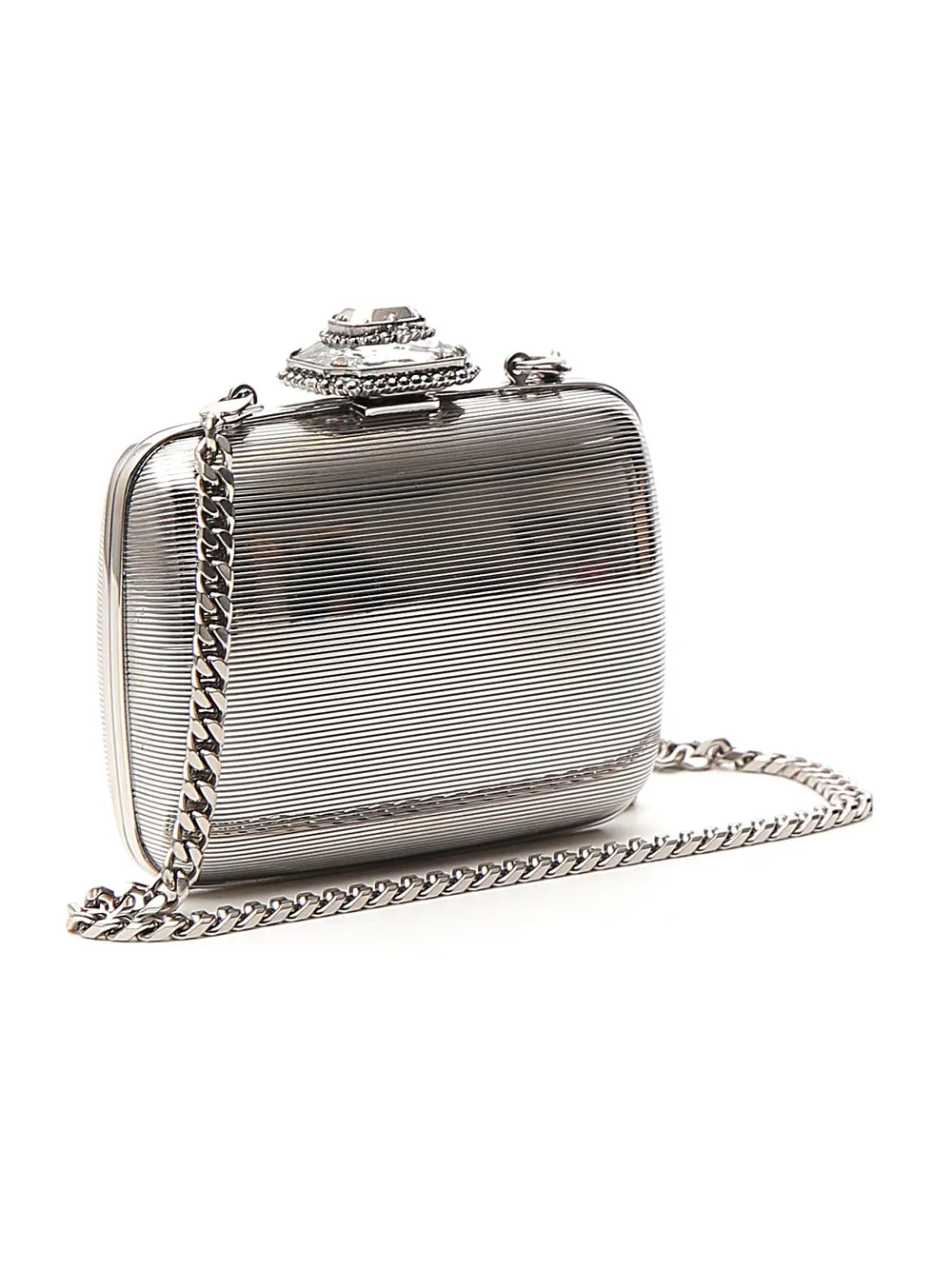 Alexander McQueen Metallic Clutch Bag