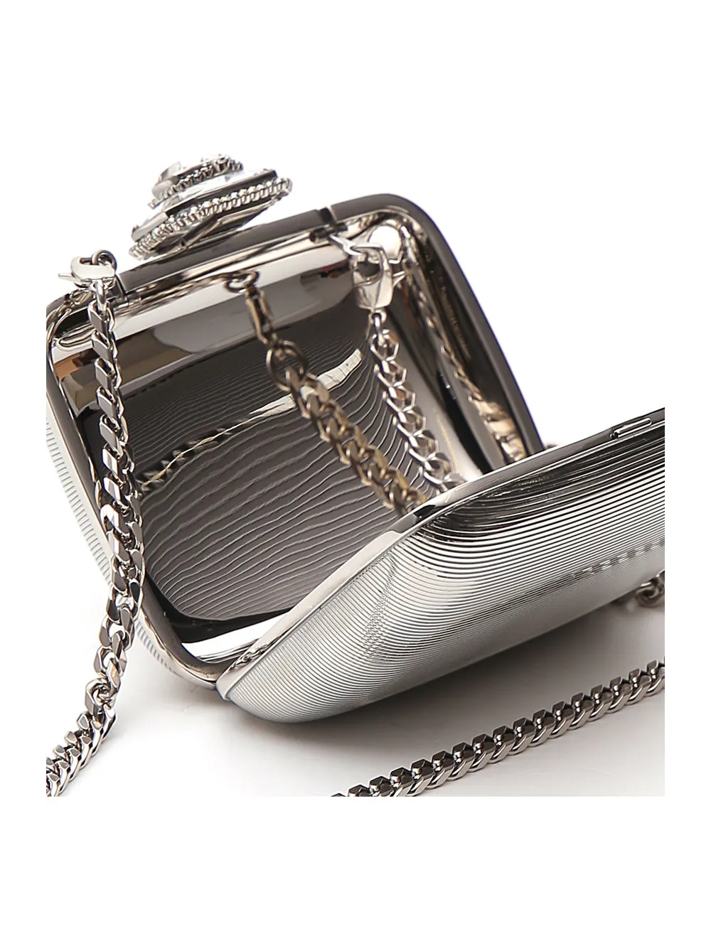 Alexander McQueen Metallic Clutch Bag