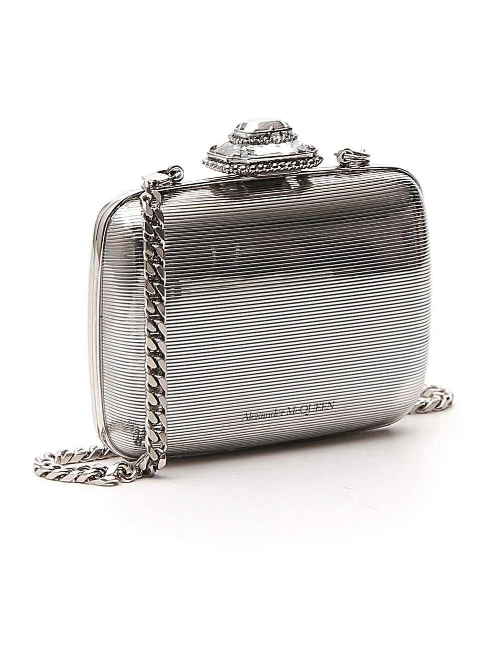 Alexander McQueen Metallic Clutch Bag