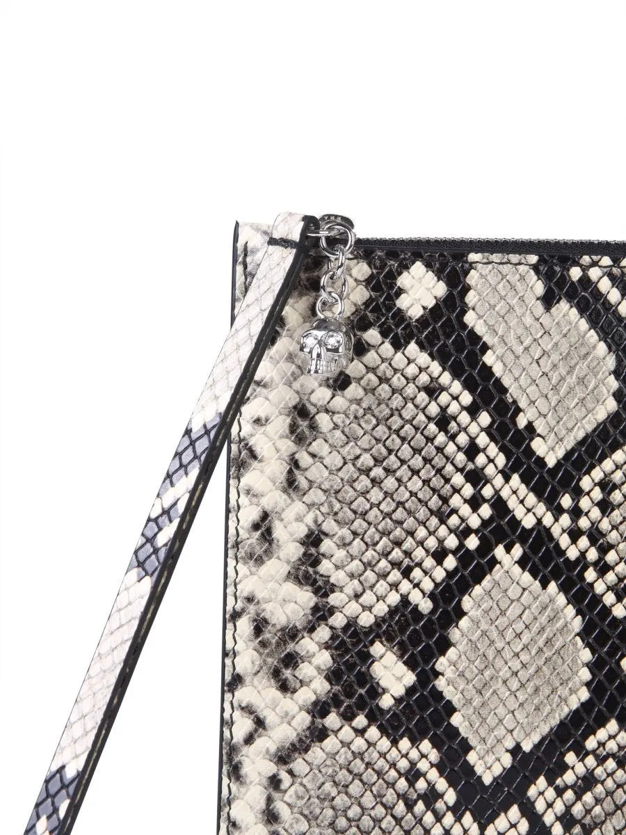 Alexander McQueen Printed Zip-Up Clutch Bag