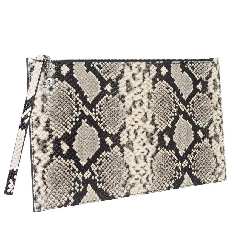 Alexander McQueen Printed Zip-Up Clutch Bag