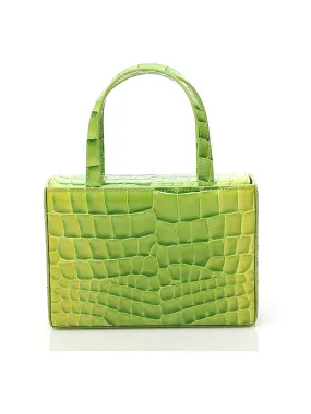 Amina Muaddi Amina Giorgia Embossed Tote Bag