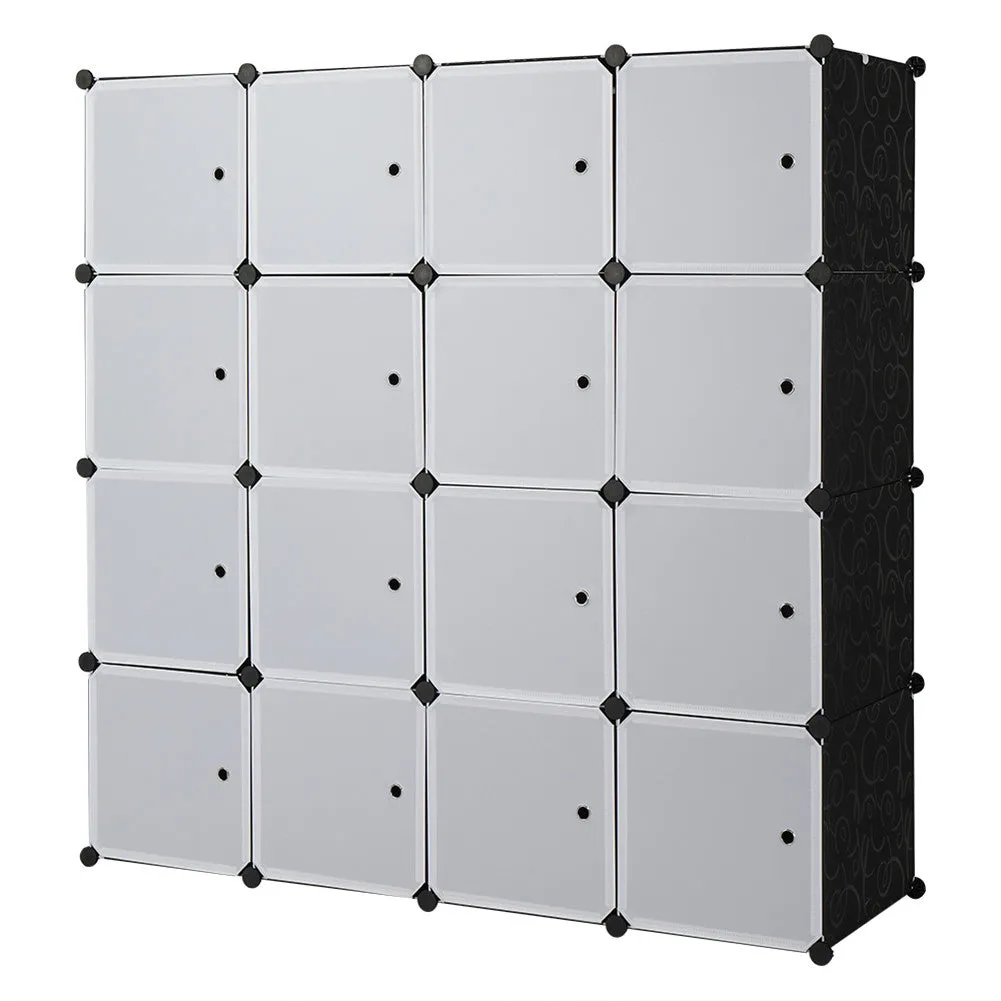 AMYOVE 4 Tier 16 Cube Organizer 142*47*142cm DIY Assemble Cabinet