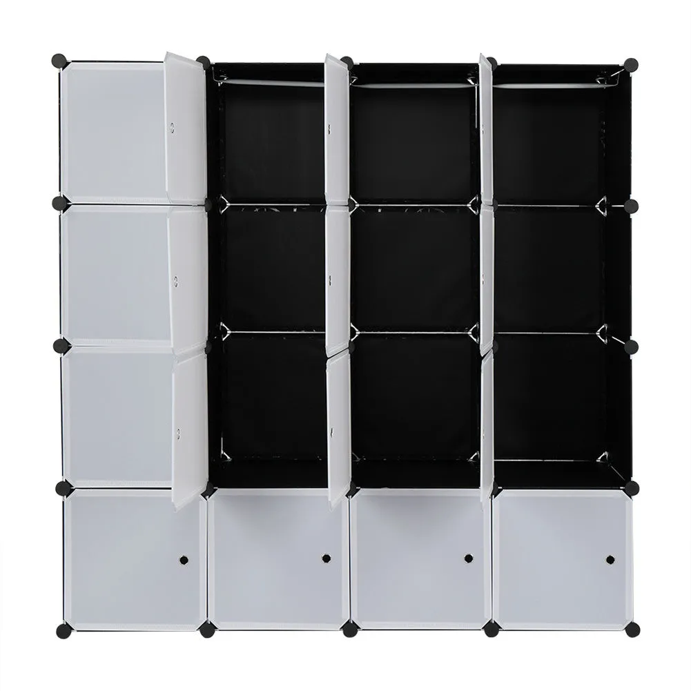 AMYOVE 4 Tier 16 Cube Organizer 142*47*142cm DIY Assemble Cabinet