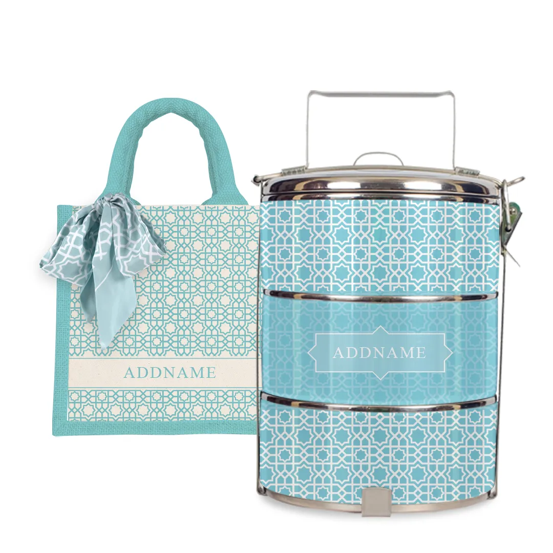 Annas Series - Sky Blue Tiffin Carrier