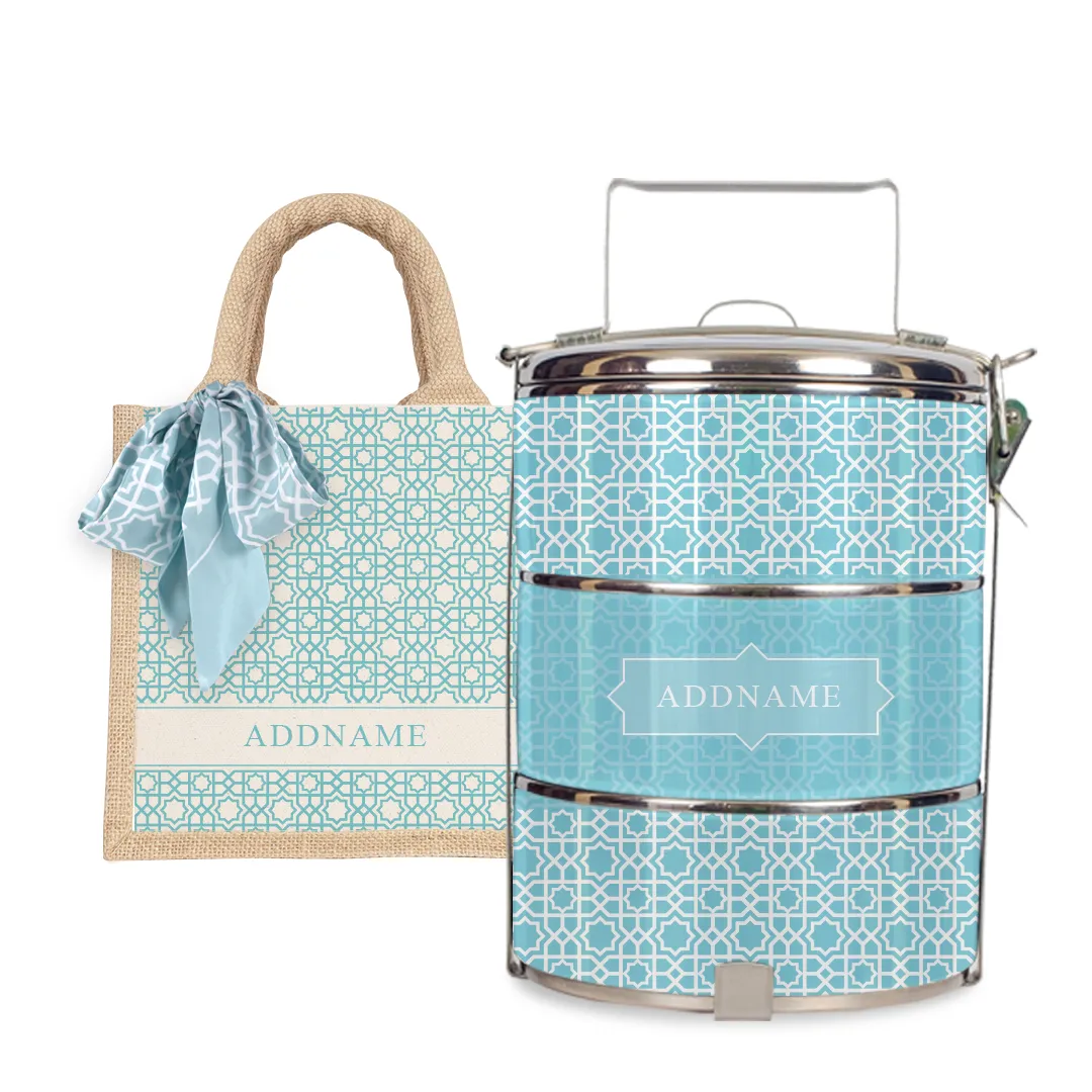 Annas Series - Sky Blue Tiffin Carrier