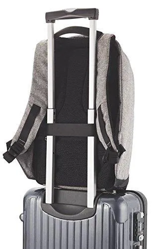 Anti - Theft Business Laptop Backpack with USB Charging Point and Water Resistant (Grey)