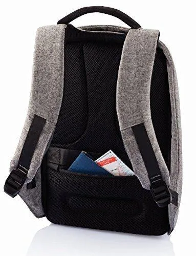 Anti - Theft Business Laptop Backpack with USB Charging Point and Water Resistant (Grey)