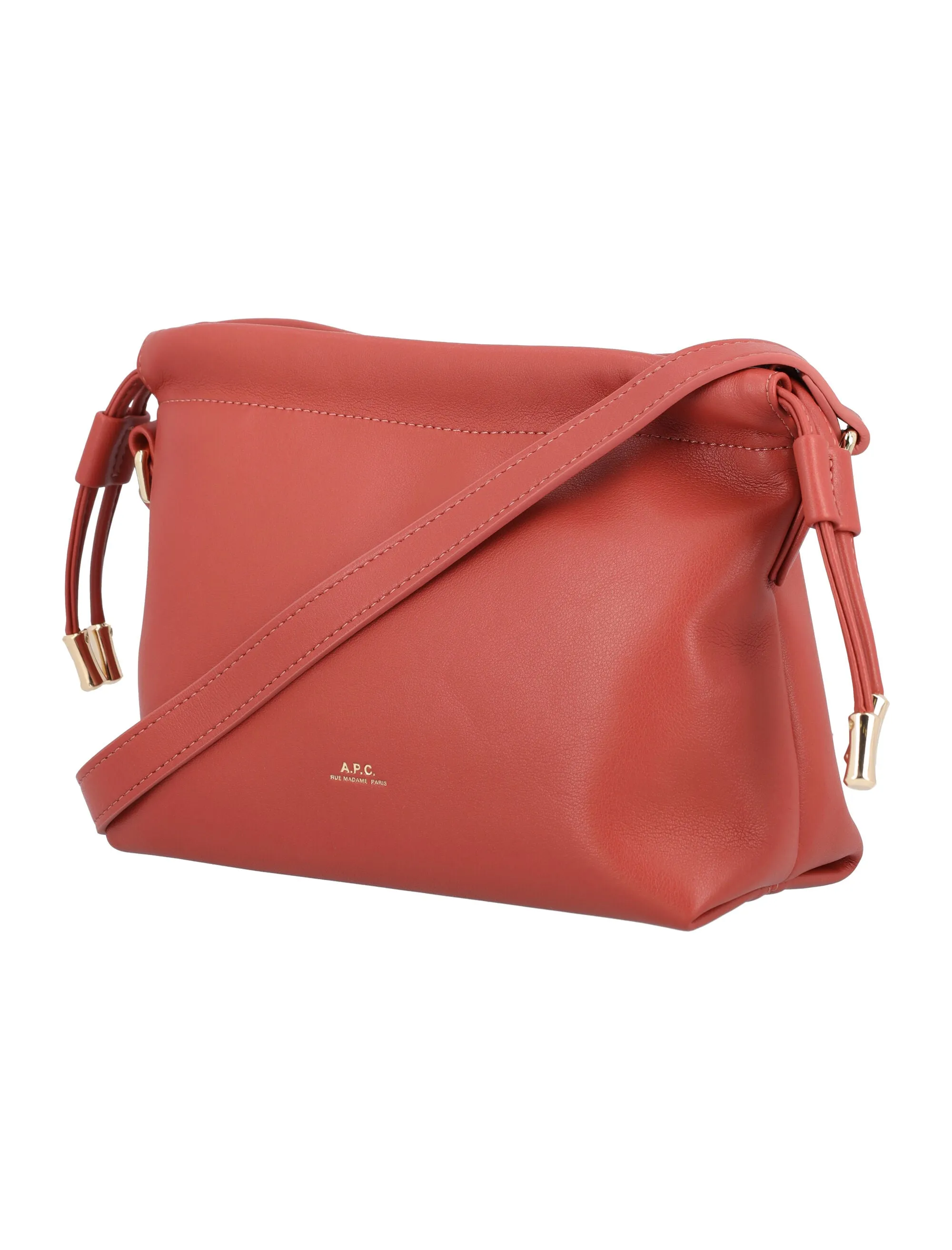 A.P.C. Ninon Logo Embossed Mini Shoulder Bag