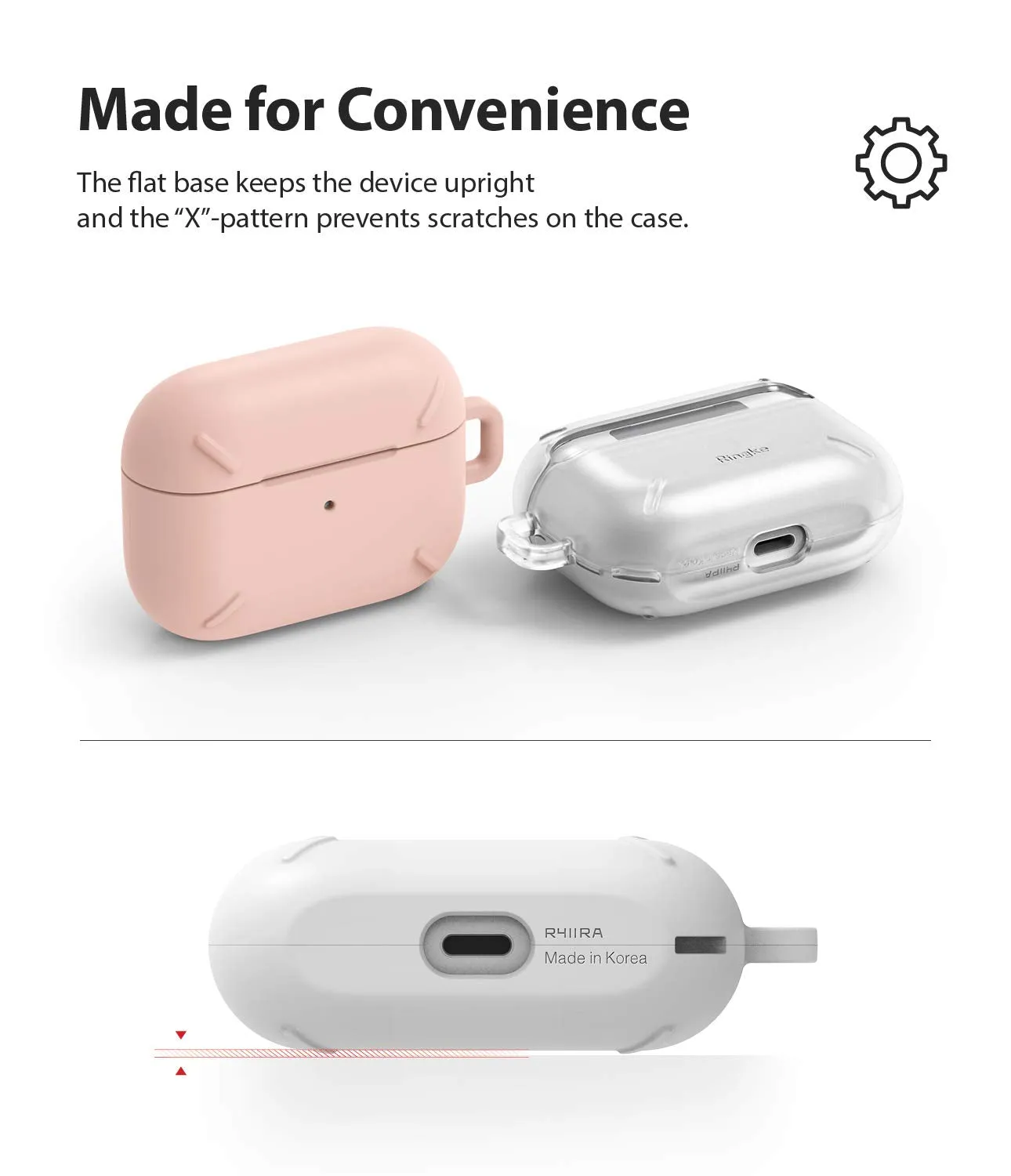 Apple AirPods Pro | Layered case - Peach Pink