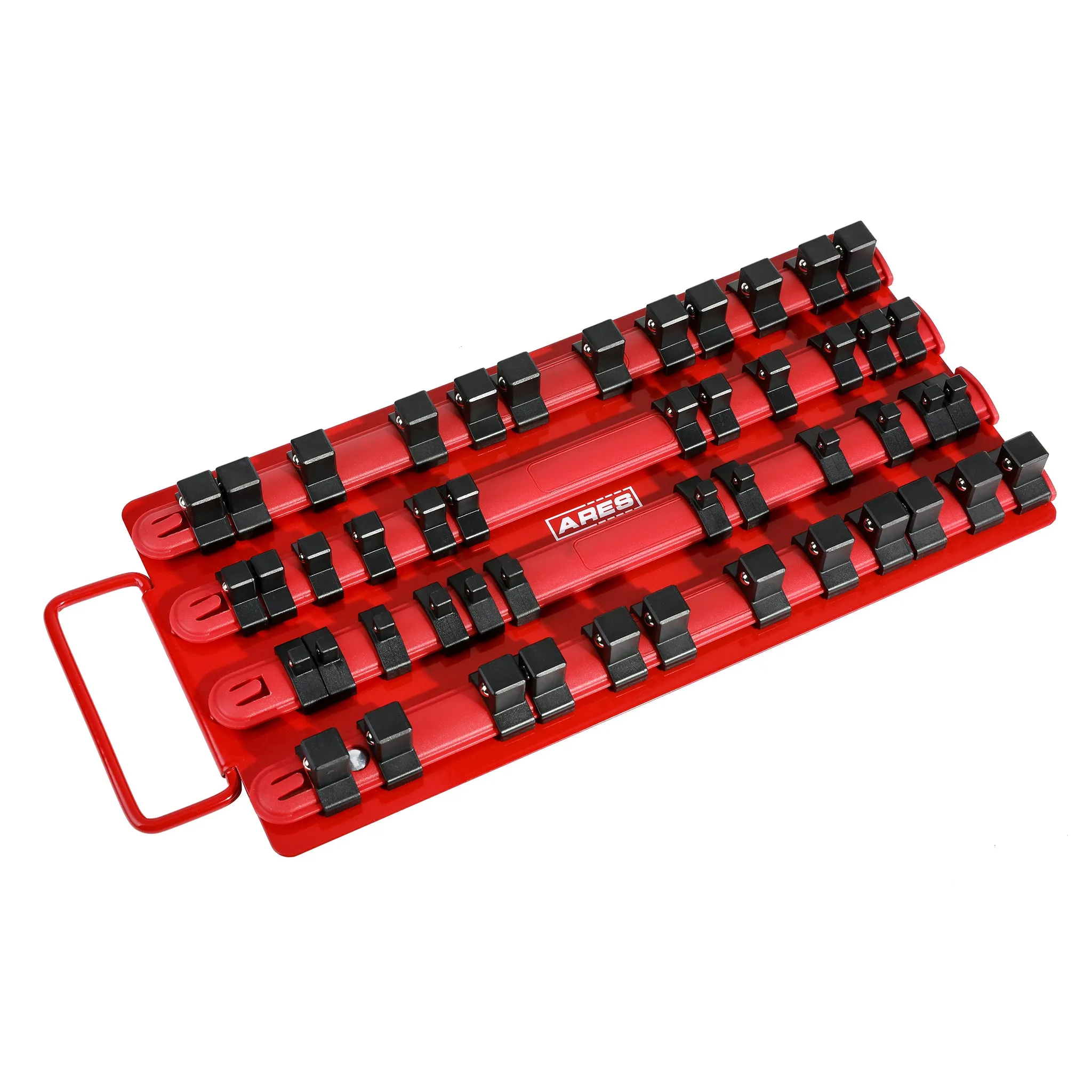 ARES 60000 - 48-Piece Red Socket Organizer Tray