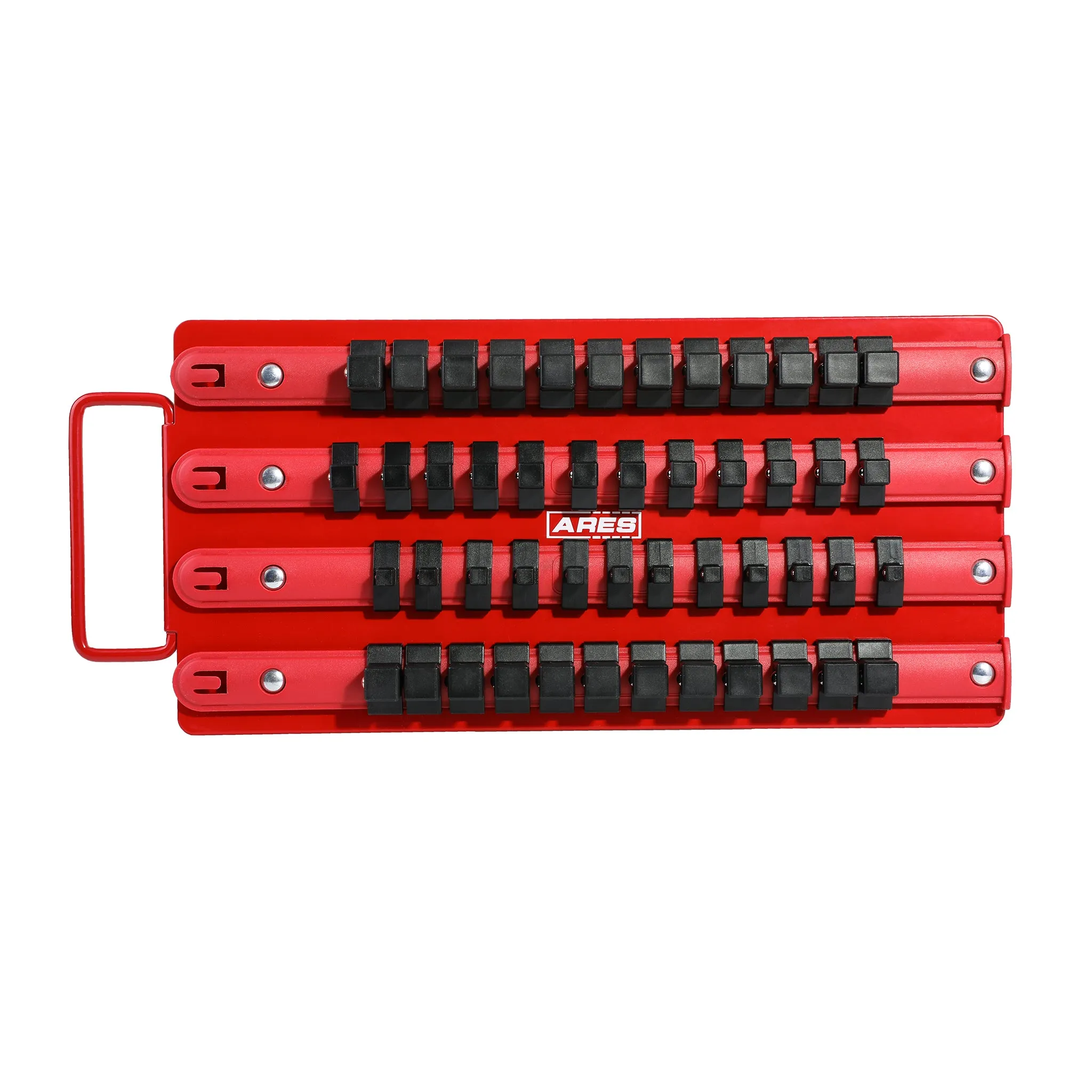 ARES 60000 - 48-Piece Red Socket Organizer Tray