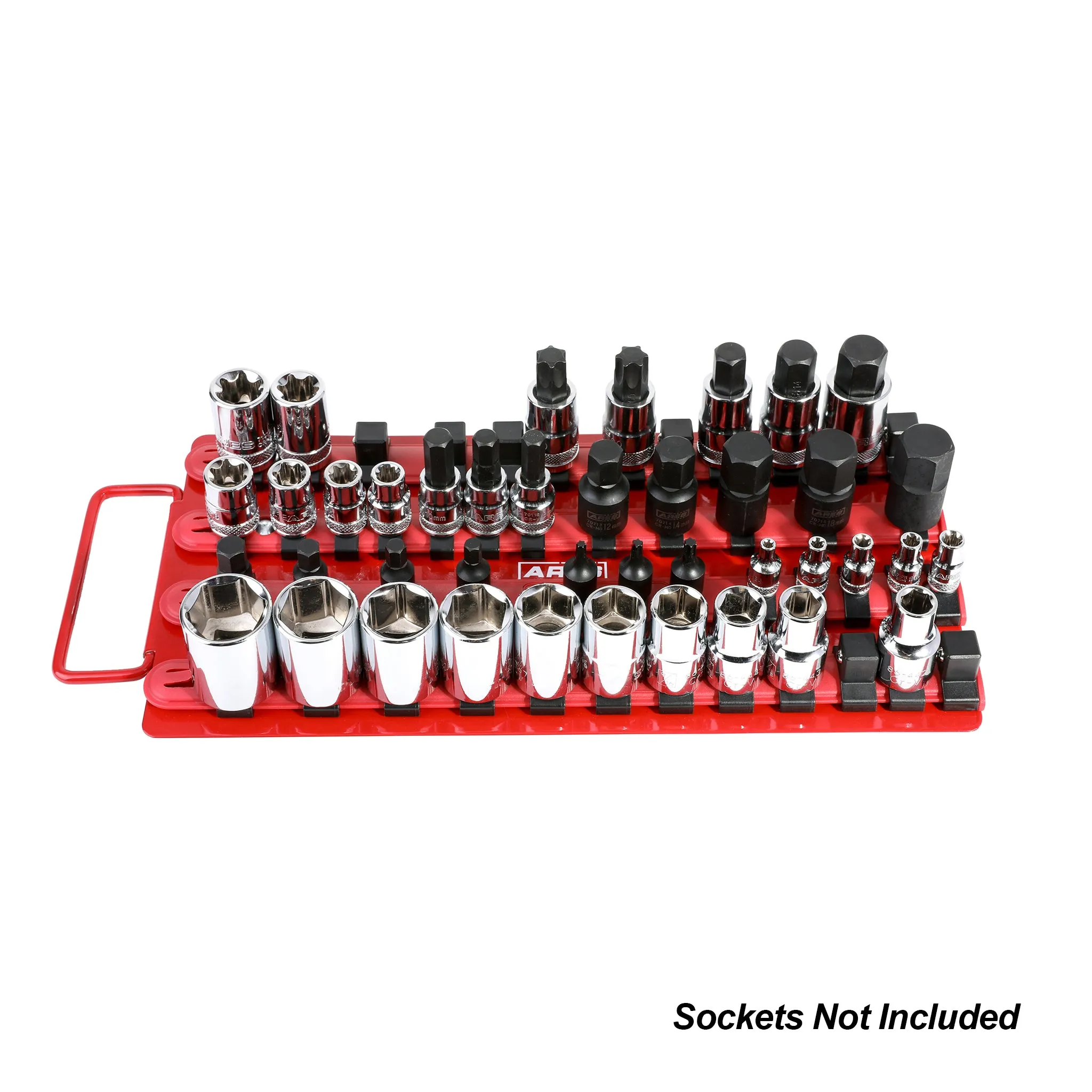 ARES 60000 - 48-Piece Red Socket Organizer Tray