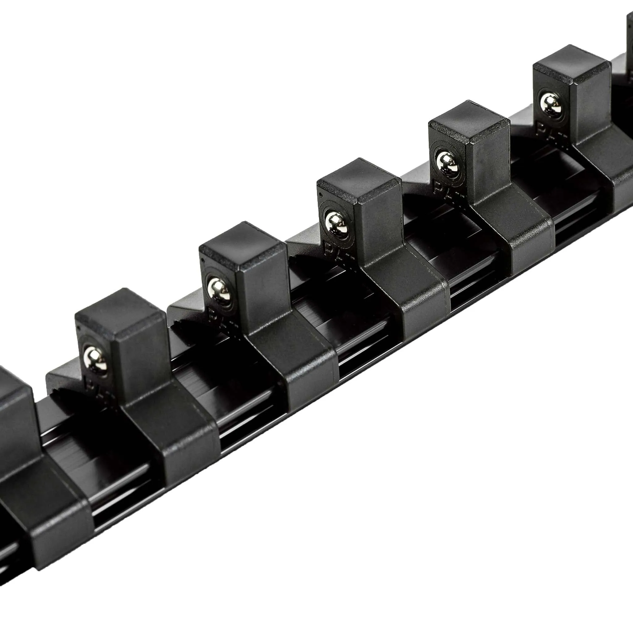 ARES 60123 - 3-Piece Black 17-Inch Aluminum Socket Rail Set with Locking End Caps