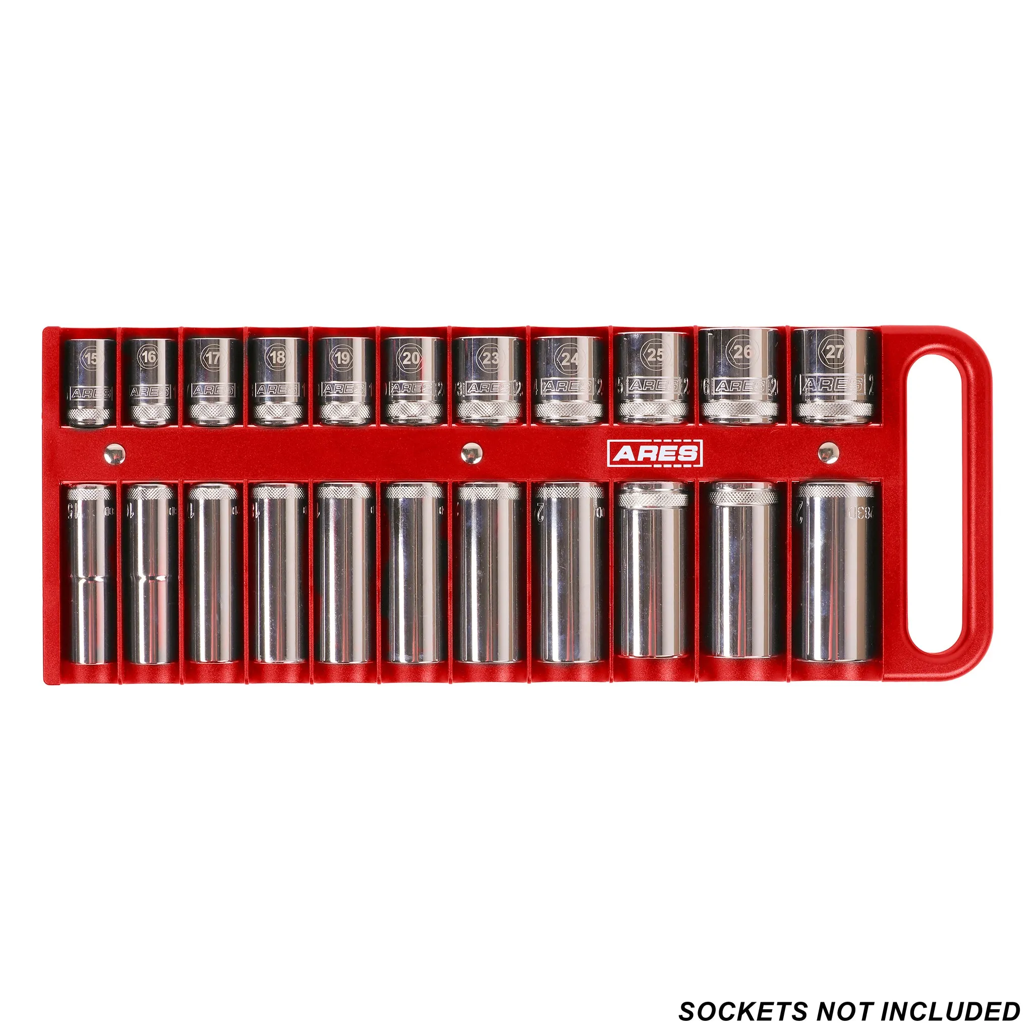 ARES 60161 - 3-Piece Red Magnetic Socket Holder Set