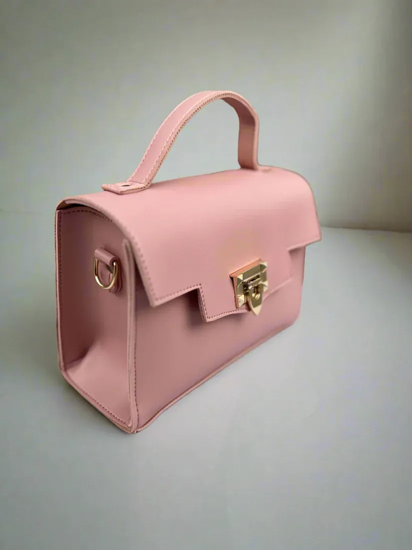 Aurum Chic Crossbody Bag “Light Pink