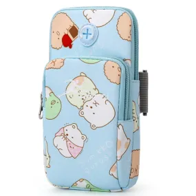 B095 Small Sports Mobile Phone Cartoon Arm Bag Wrist Fitness Bag(Fat Bear)