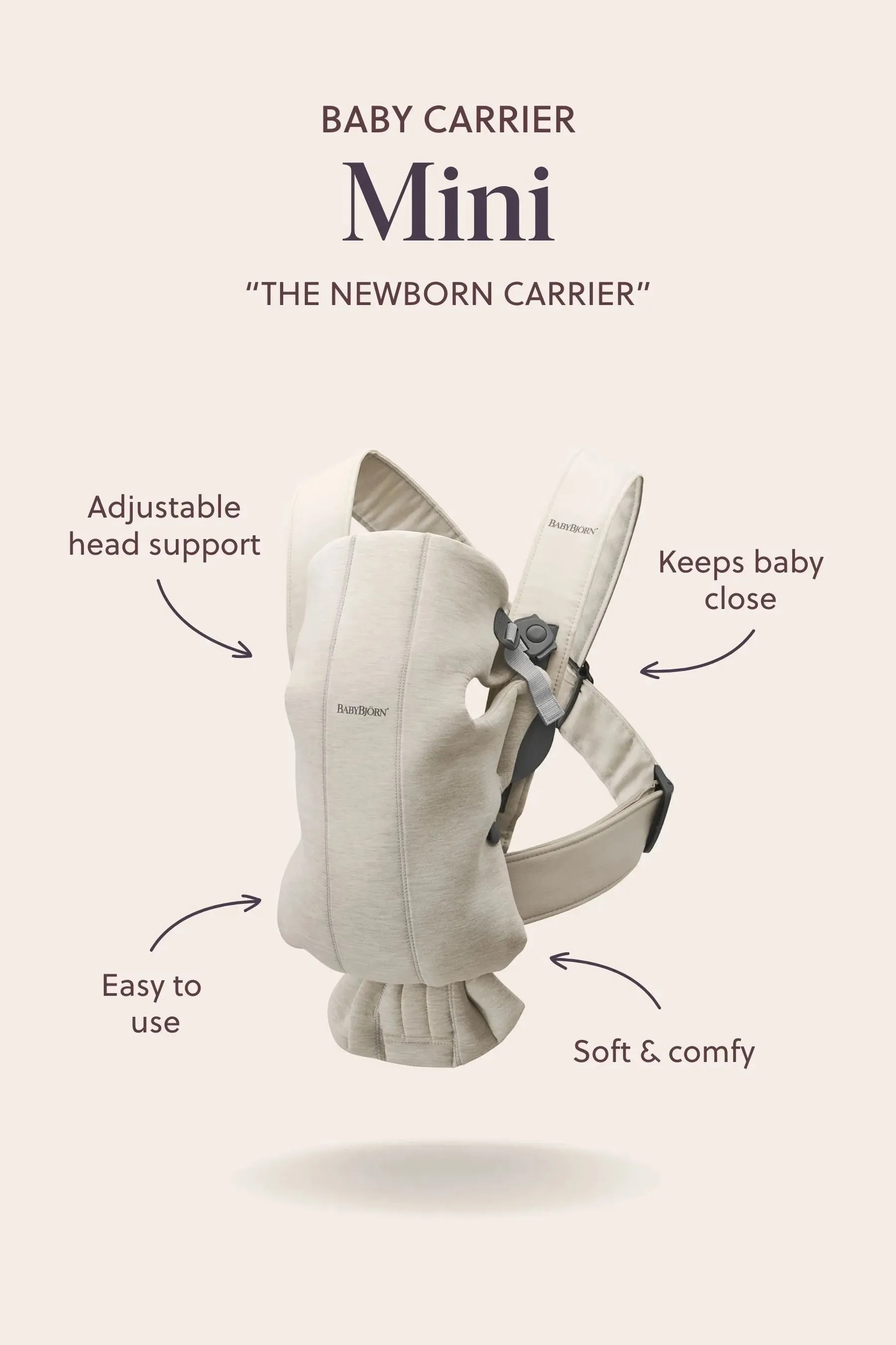 Baby Bjorn Baby Carrier Mini / 3D Jersey