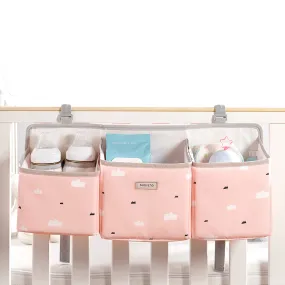 Baby Crib Organizer Caddy - Pink