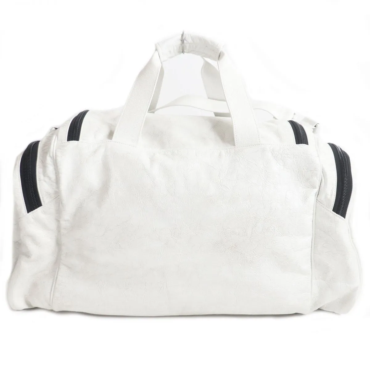 Balenciaga Adidas Lambskin Gym Bag White