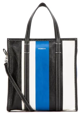 Balenciaga Bazar S Striped Tote Bag