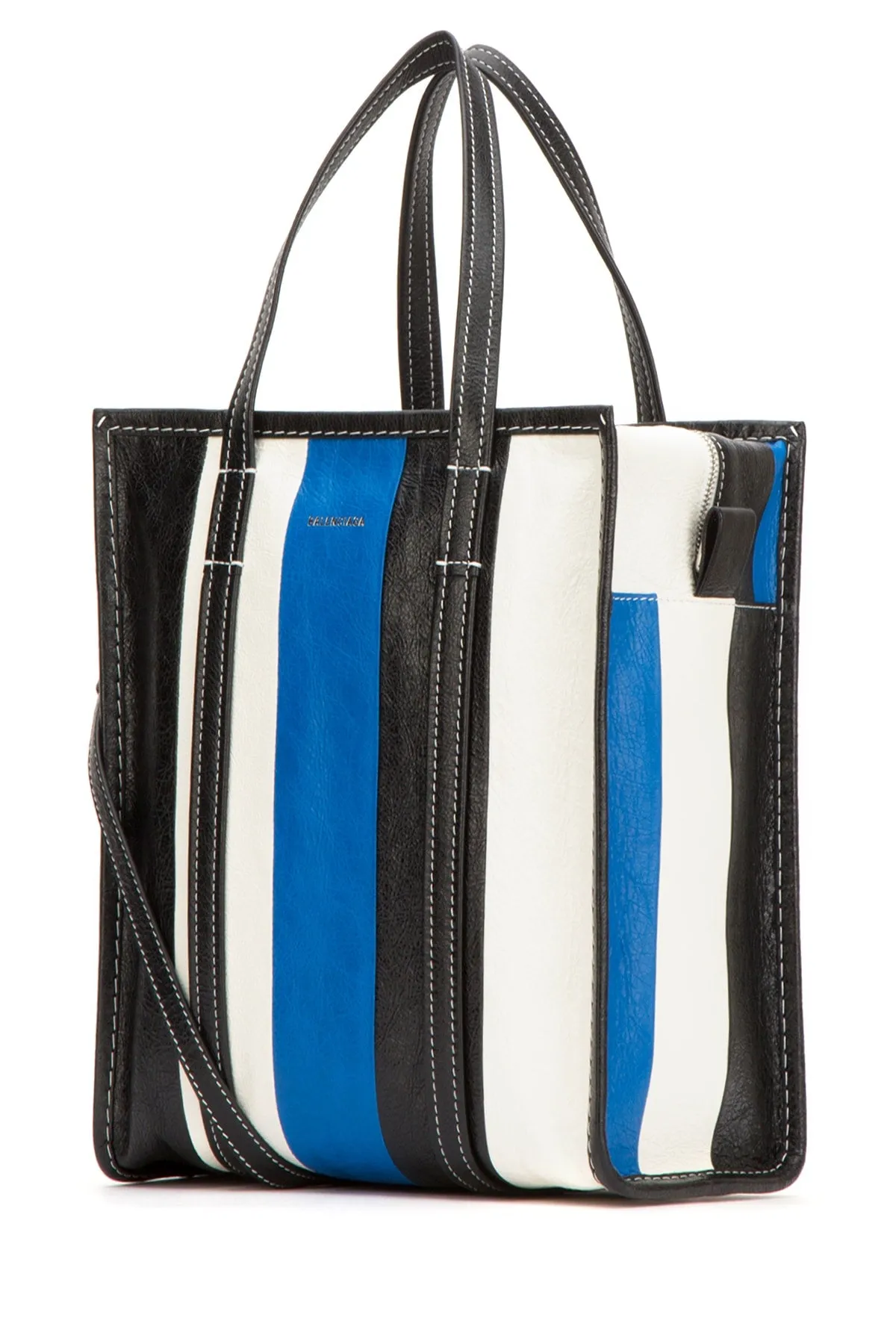 Balenciaga Bazar S Striped Tote Bag