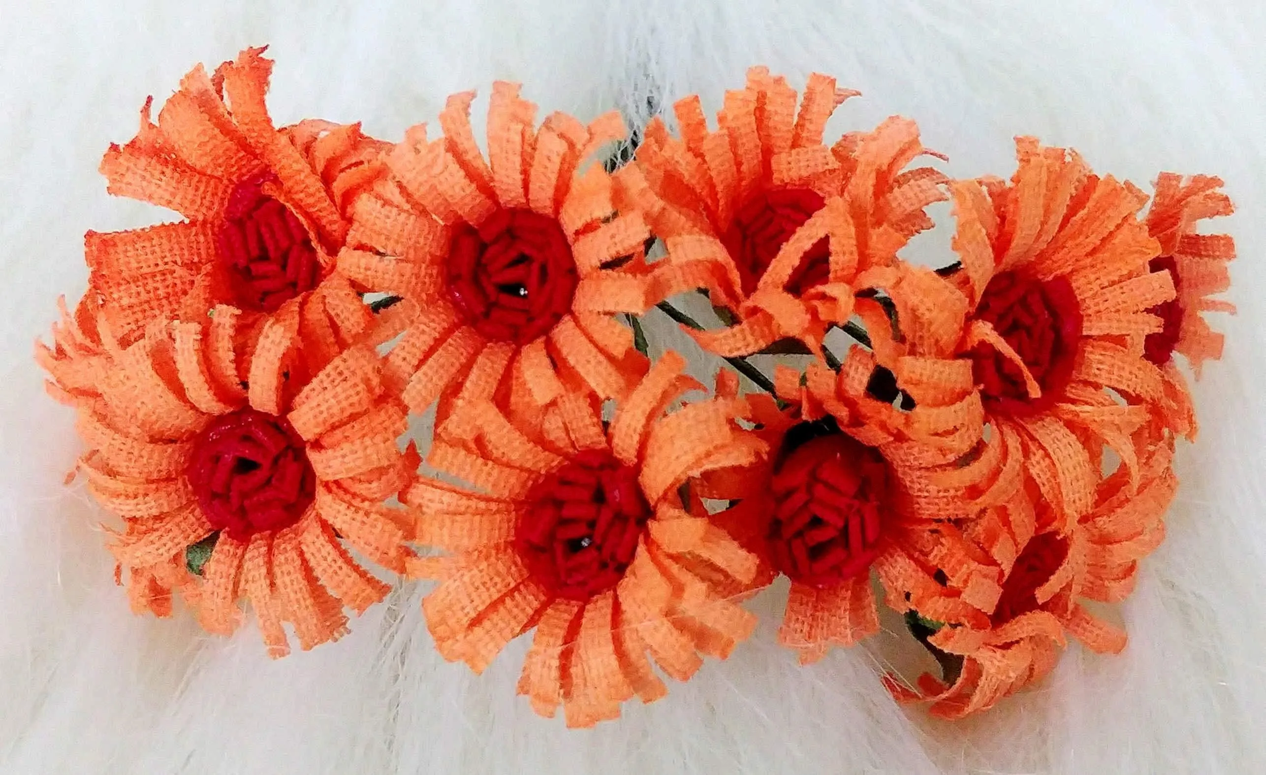 Beautiful Designer Cuting Fabric Flower Design for DIY Craft or Decoration - Design 6