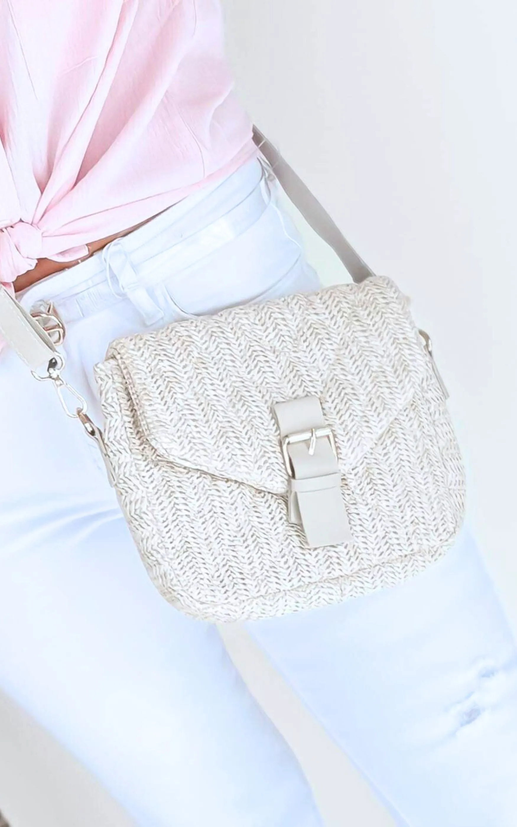 Beige Crossbody Bag