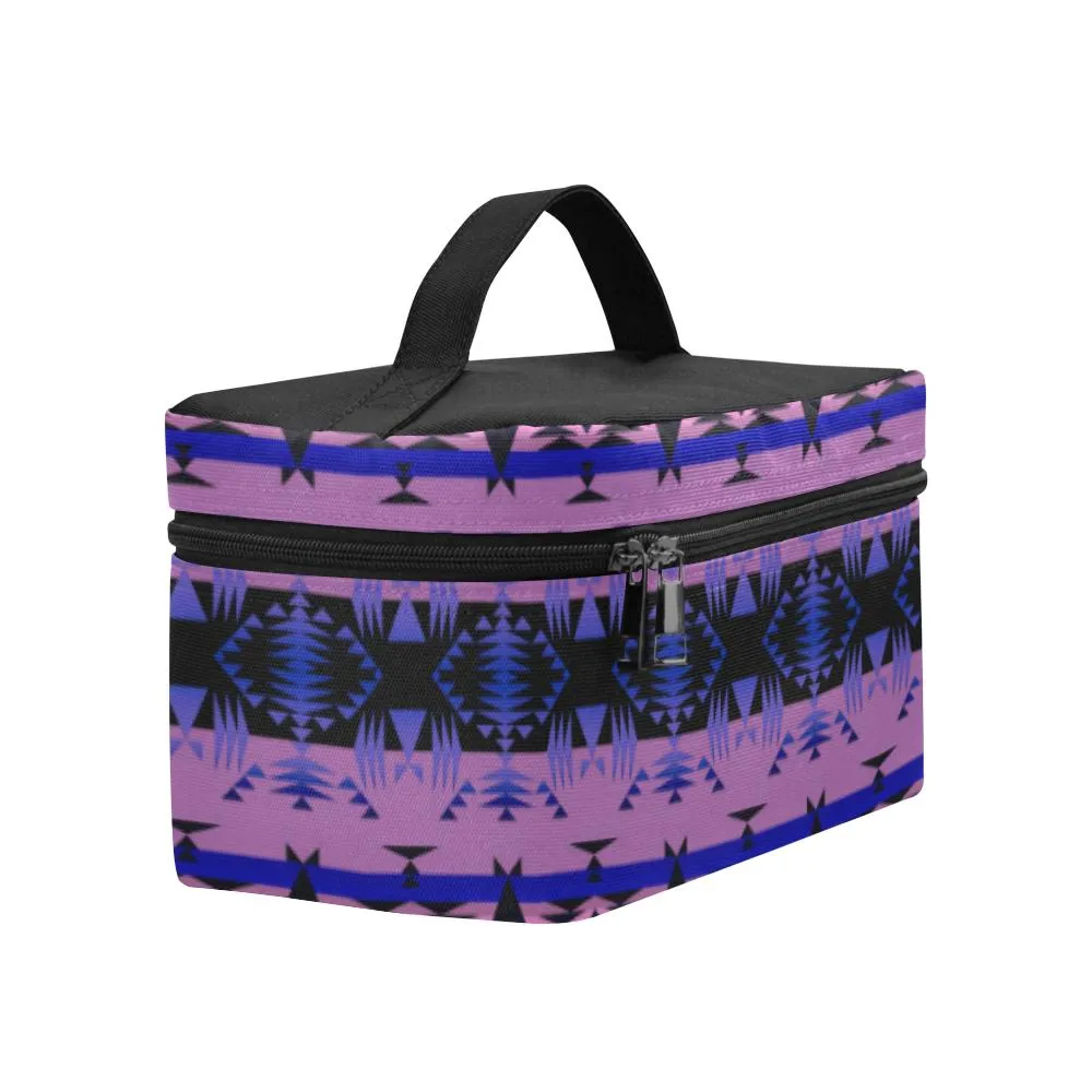 Between the Mountains Purple Cosmetic Bag/Large